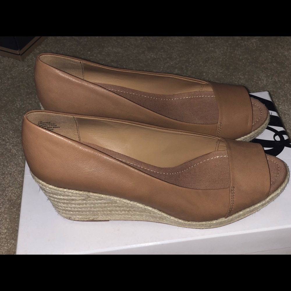 Nine West wedge heels, size 7, worn once